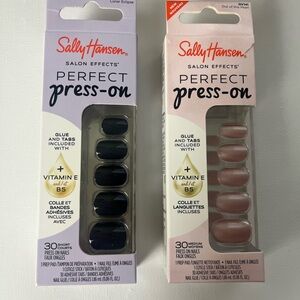 Press-On Nails - Black and Pink